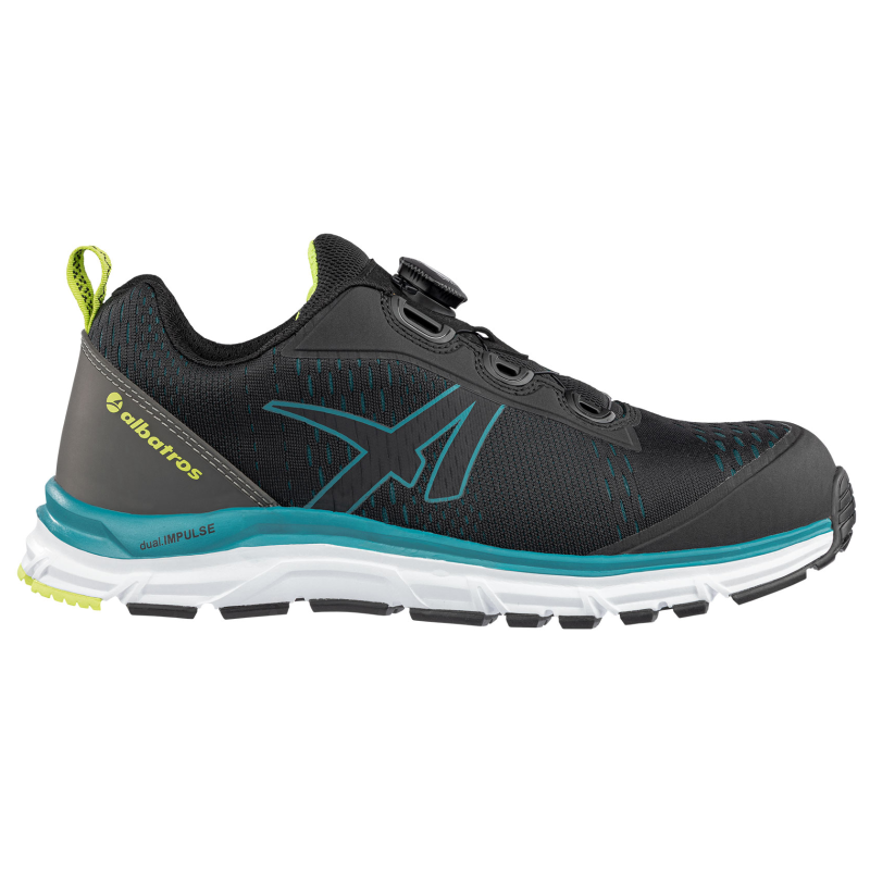 Albatros AER55 Impulse Zwart/Blauw QL Laag S1P 647502