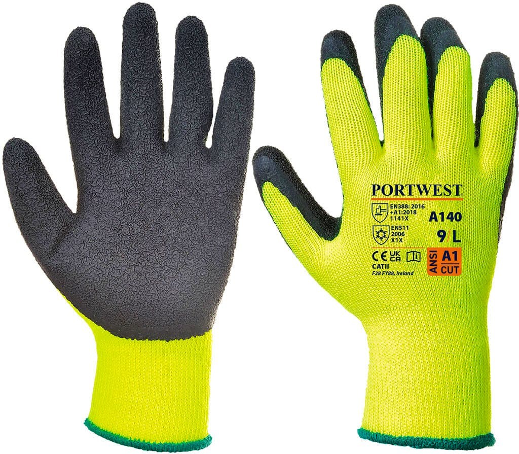 Portwest A140 Thermal Grip Glove - Latex