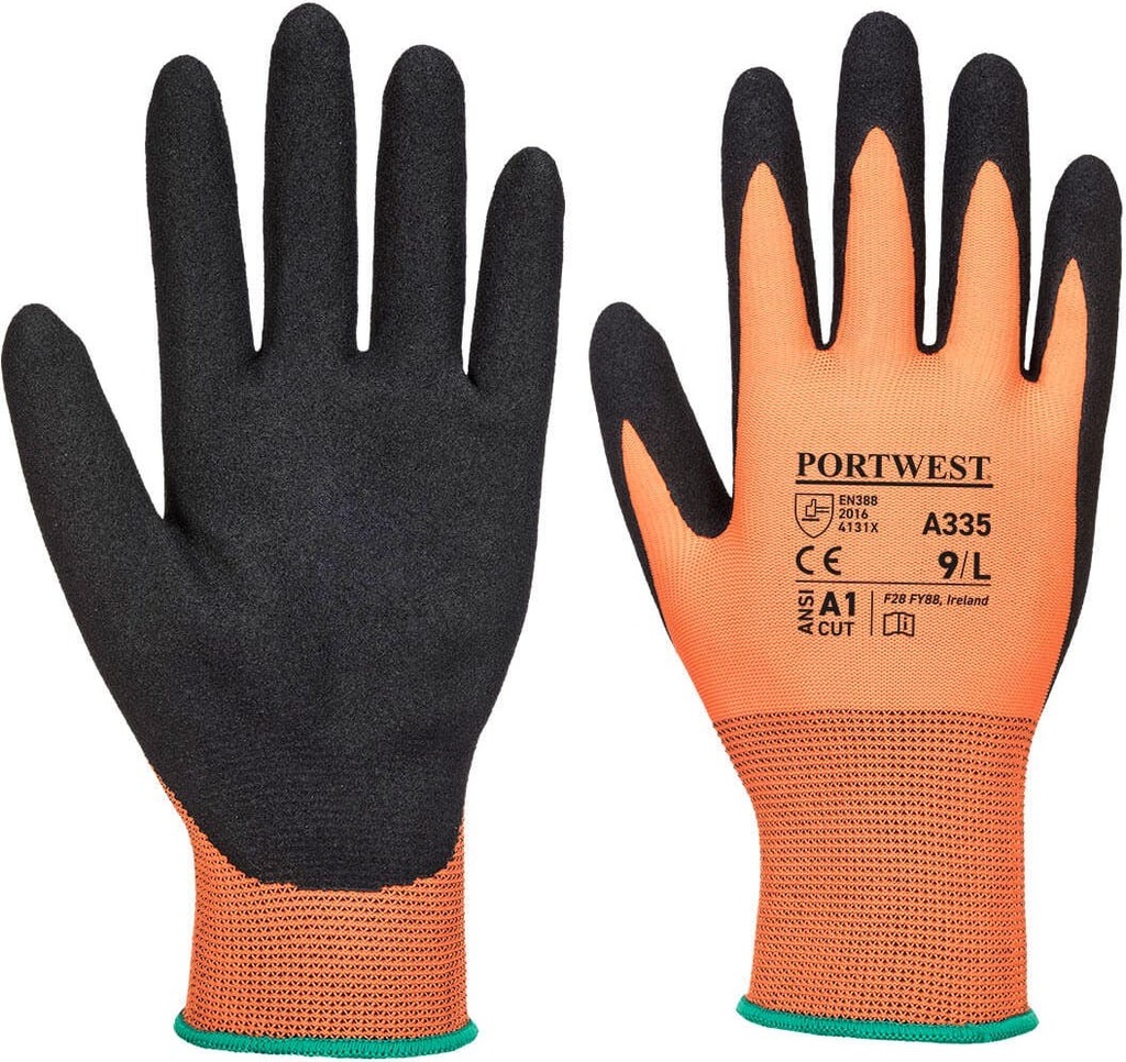 Portwest A335 Dermi-Grip NPR15 Nitrile Sandy Glove