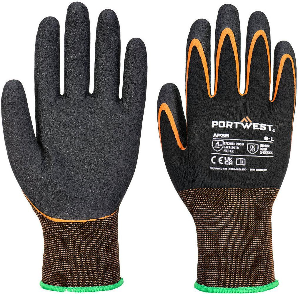 Portwest AP35 Grip 15 Nitrile Double Palm Glove