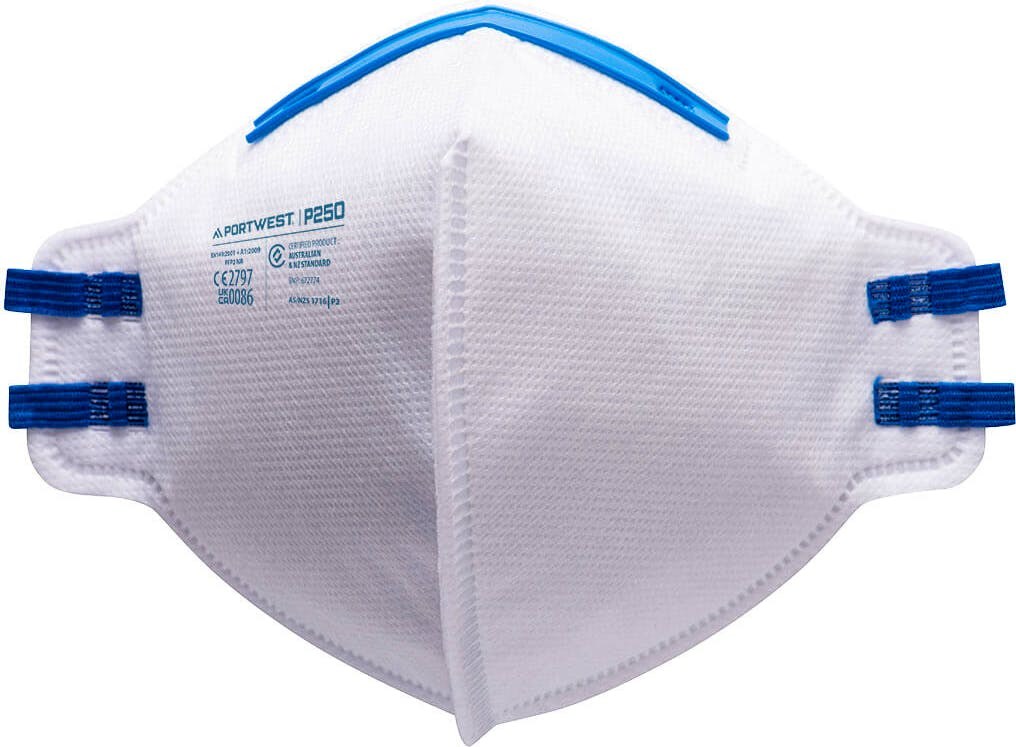 Portwest P250 FFP2 Fold Flat Respirator (Pk20)