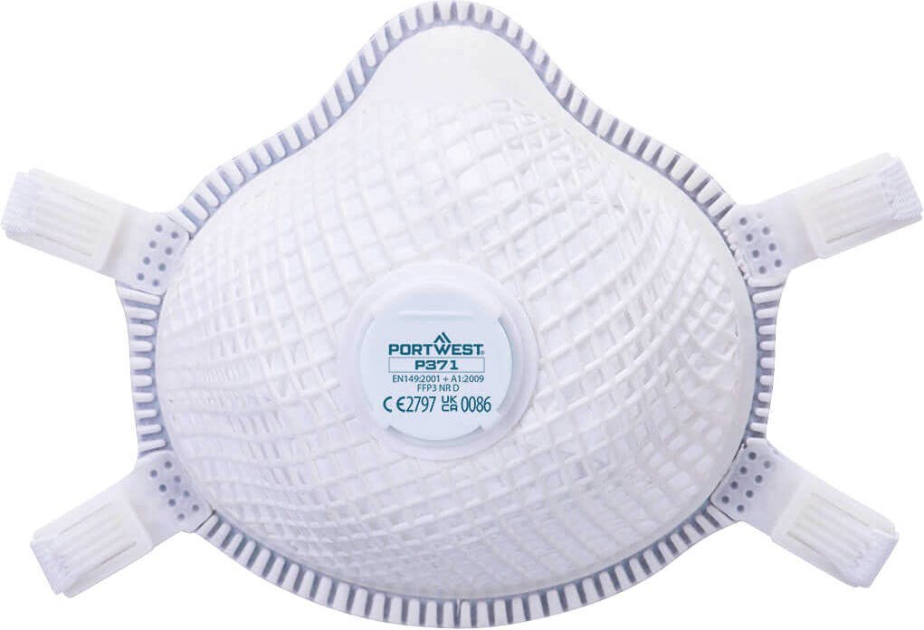 Portwest P371 ERGONET FFP3 Valved Dolomite Respirator (Pk5)