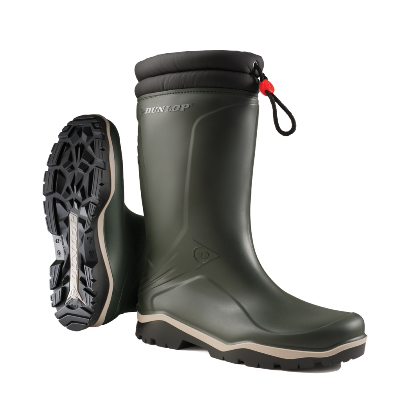 Dunlop K486061 Blizzard Gevoerde laars PVC Olijf